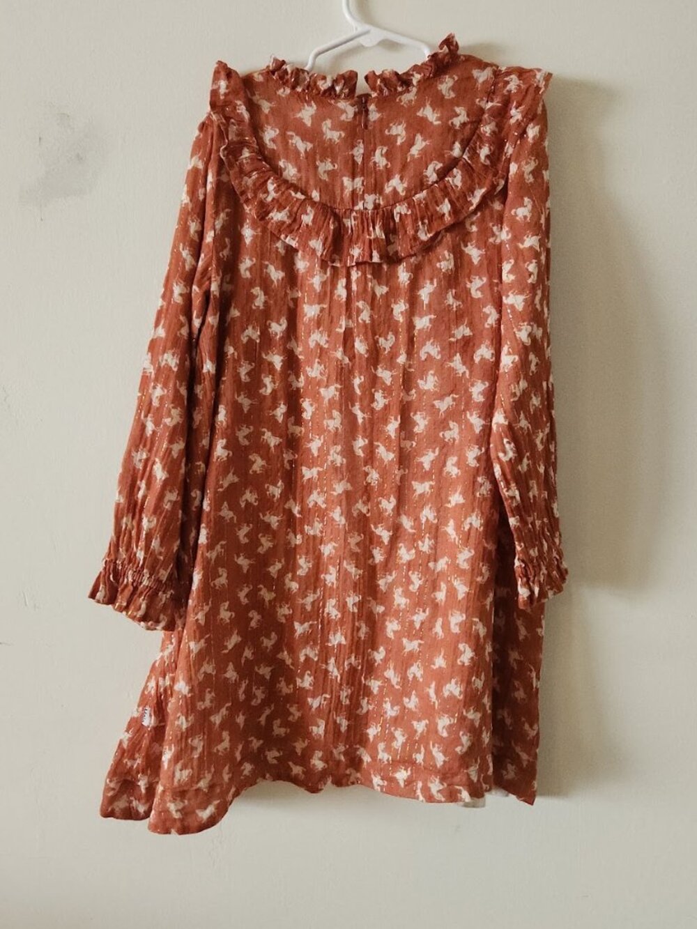 MOLO Clair Dress in Mini Horse Woven Cottagecore Metallic - Picture 4 of 8